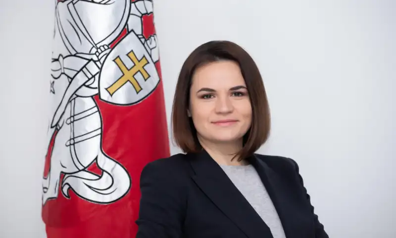 Svetlana Tikhanovskaya ontvangt de internationale Four Freedoms Award 2022