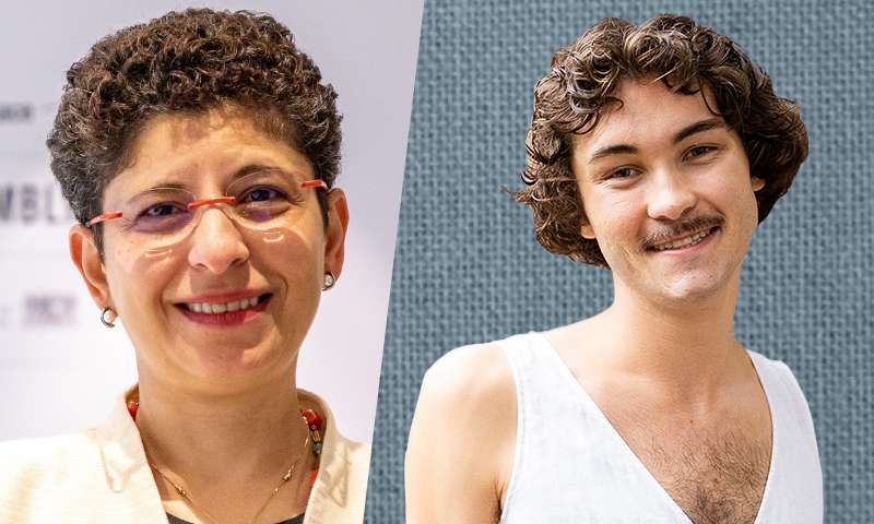 Azza Karam and Tanner Crunelle